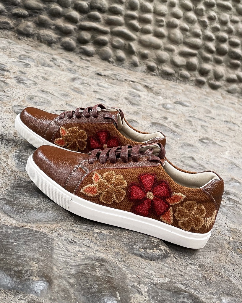 Sneaker camel flores 