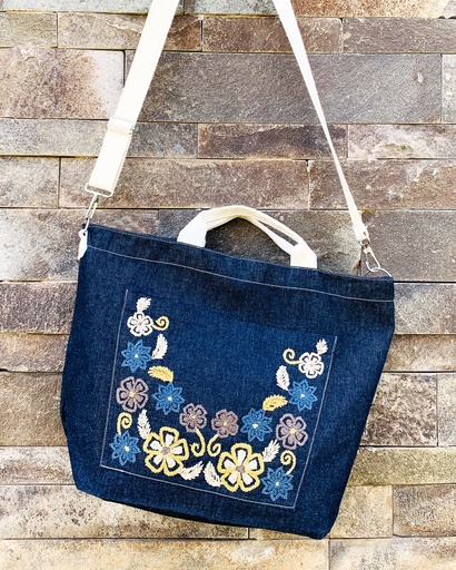 Tote denim B12 ZL azul