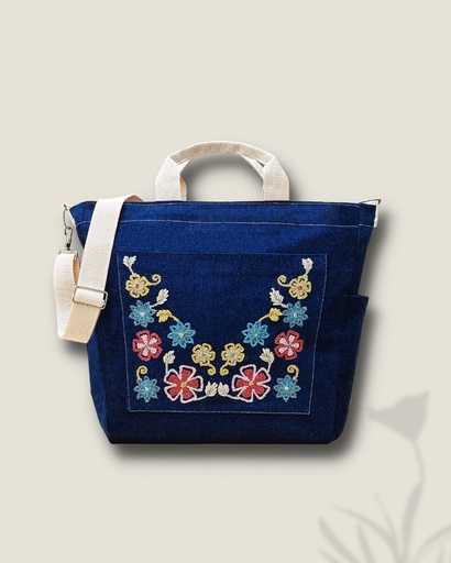 Tote denim B12 ZG  azul (copia)