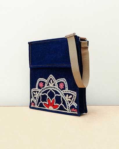 Crossbody denim B5 rojo (copia)