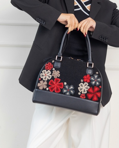 Dome Bag Flores (Roja)
